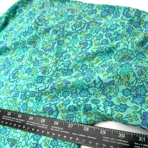 CUPCAKES AND CASHMERE Large Blue Floral Kimono Cardigan Swimwear Cover Up Boho - Picture 9 of 10